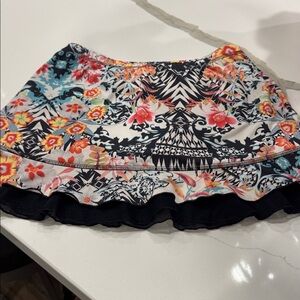 Floral Patterned Women's Skort